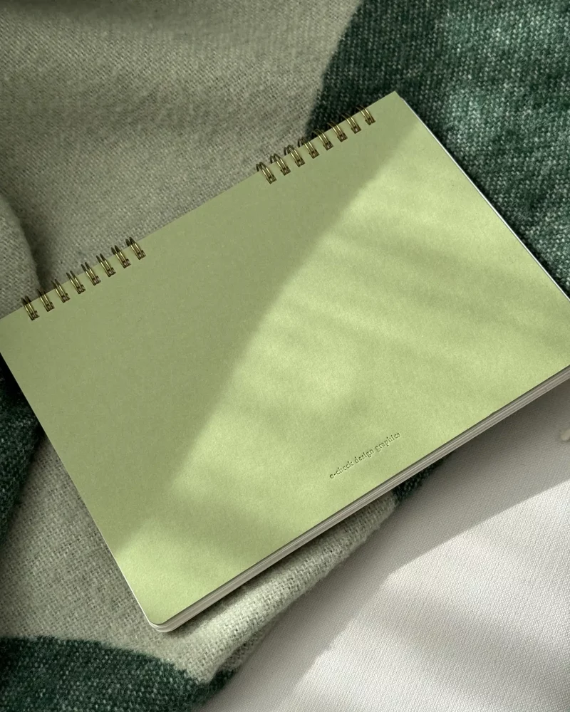 Ring Memo Notizbuch von o-check design in salbeigrün